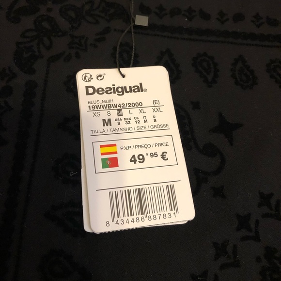 NWT Desigual Split Back Top (European M, US S) - Picture 6 of 6